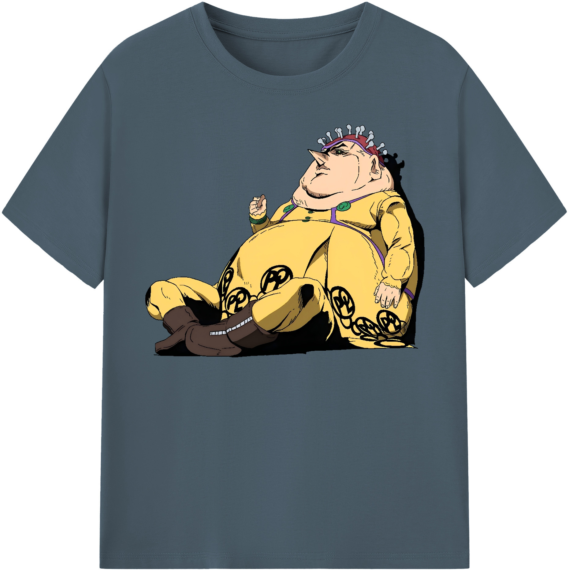 （画像用） ジョジョの奇妙な冒険 ポルポ JoJo's Bizarre Adventure Polpo 綿100％半袖Tシャツ（フロントプリント）
